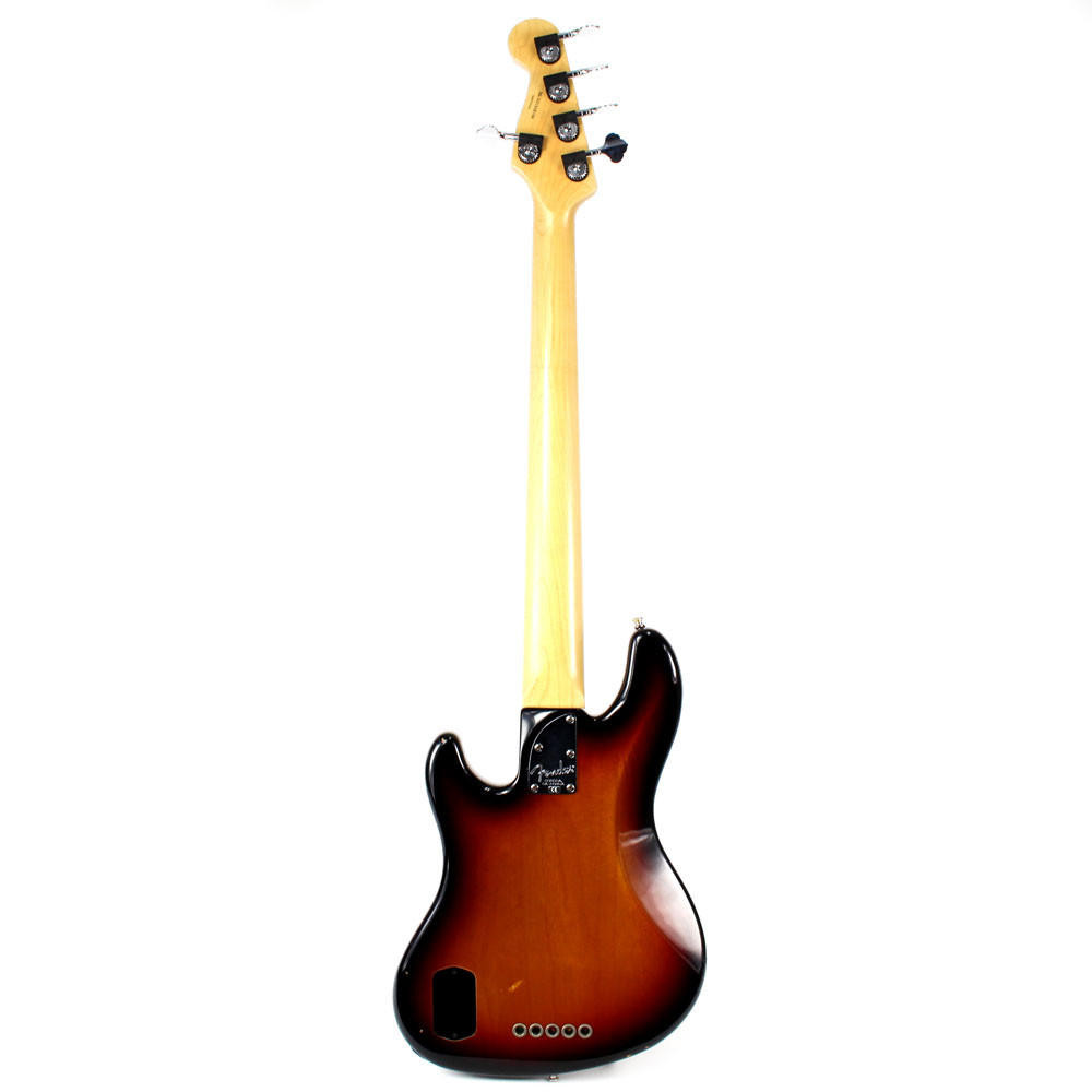 2002 Fender USA American Deluxe Jazz Bass Guitar 5-String Sunburst