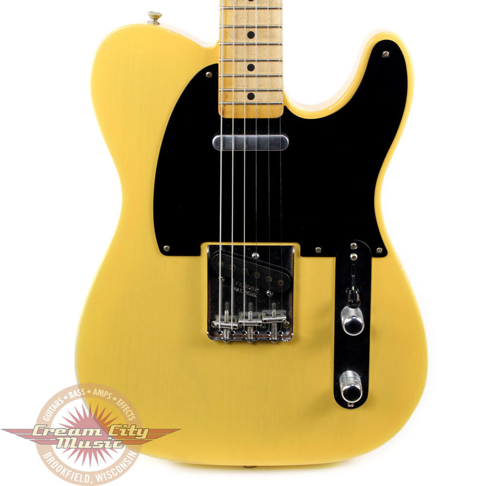 2012 Fender MIM Road Worn 50s Telecaster Electric Guitar Blonde