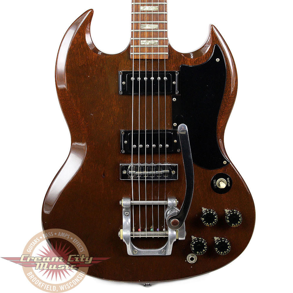 Gibson SG エレキギター ブラウン Vintage 1973 Gibson SG Walnut Electric Guitar Natural | Cream City