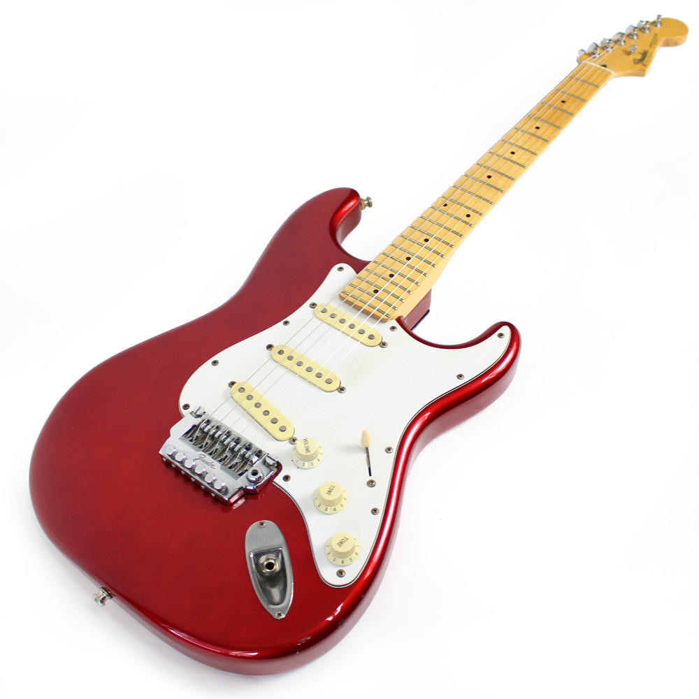 1985 Fender MIJ Stratocaster Electric Guitar in Candy Apple Red