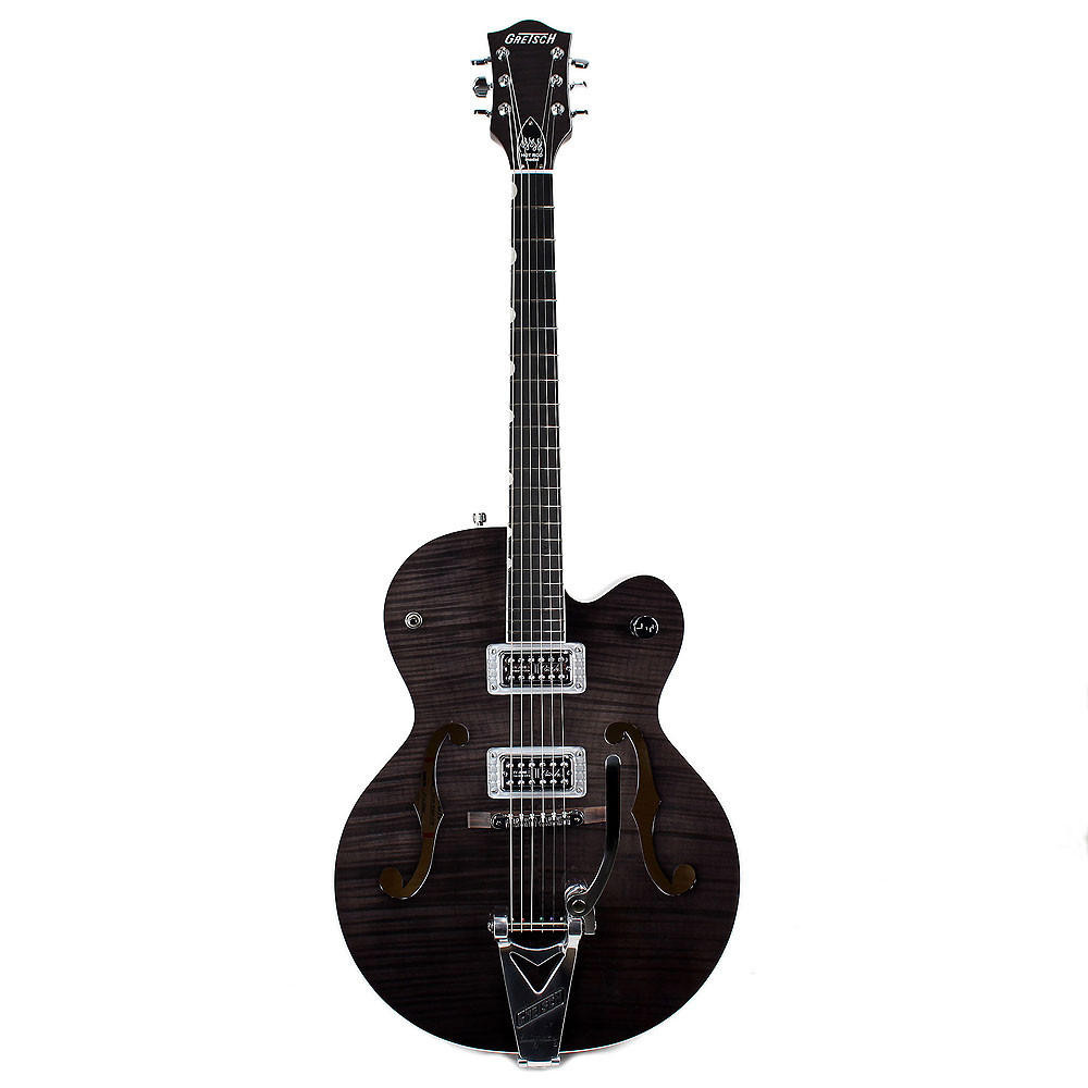 Gretsch G6120SH Brian Setzer Hot Rod Tuxedo Black Flame Maple DEMO