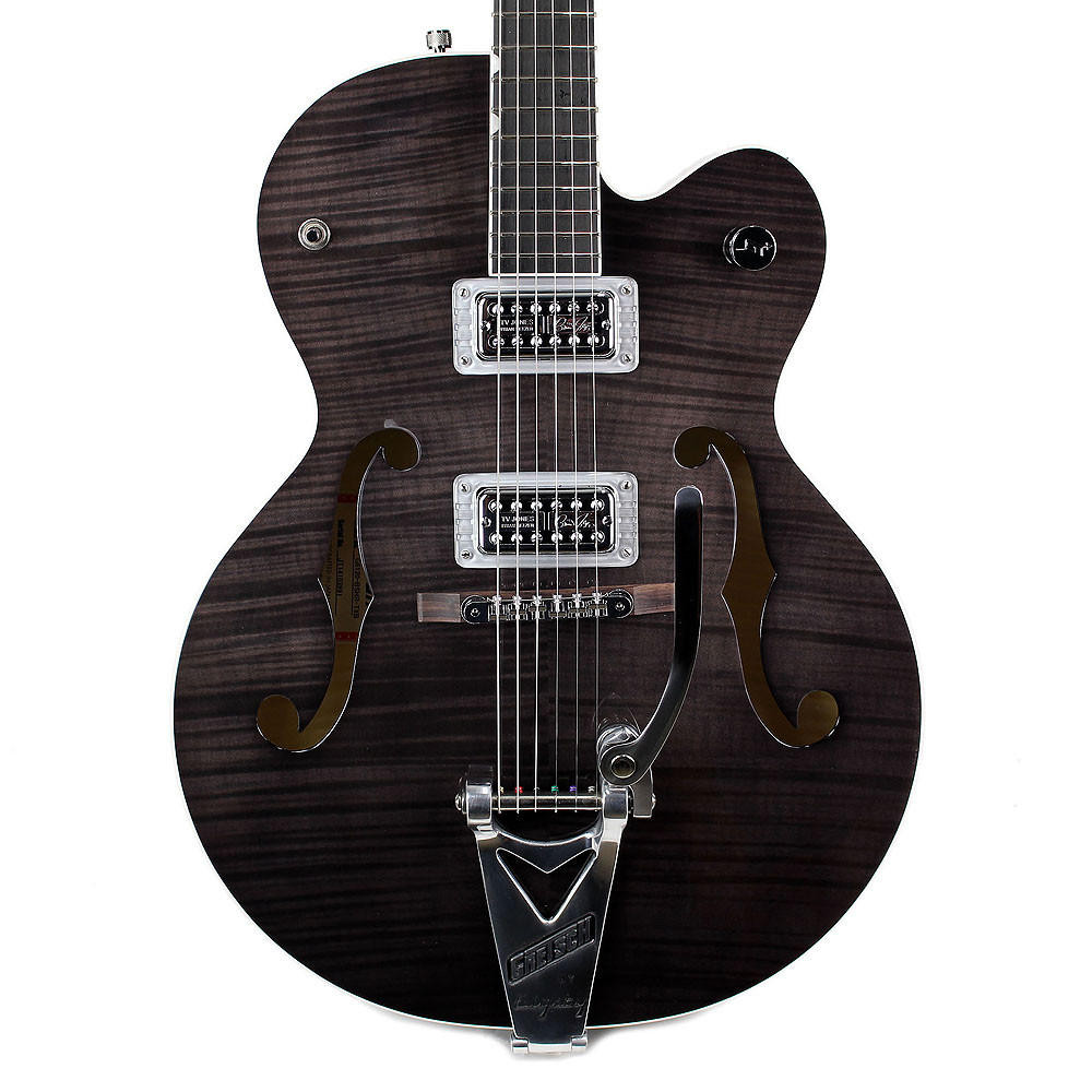 Gretsch G6120SH Brian Setzer Hot Rod Tuxedo Black Flame Maple DEMO