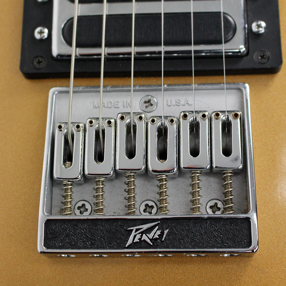Rare Vintage 1980 Peavey T-60 Electric Guitar Gold Finish | Cream