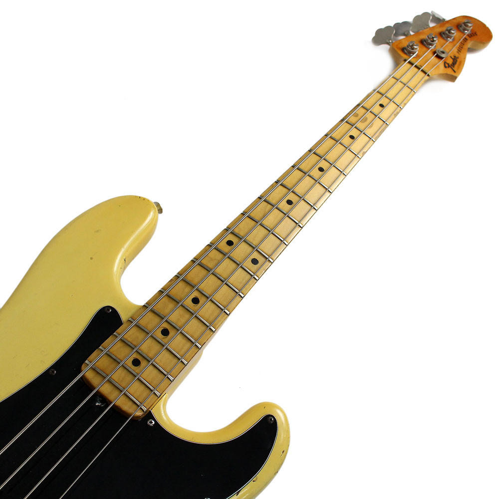 Vintage 1977 Fender Precision Bass Olympic White Finish | Cream
