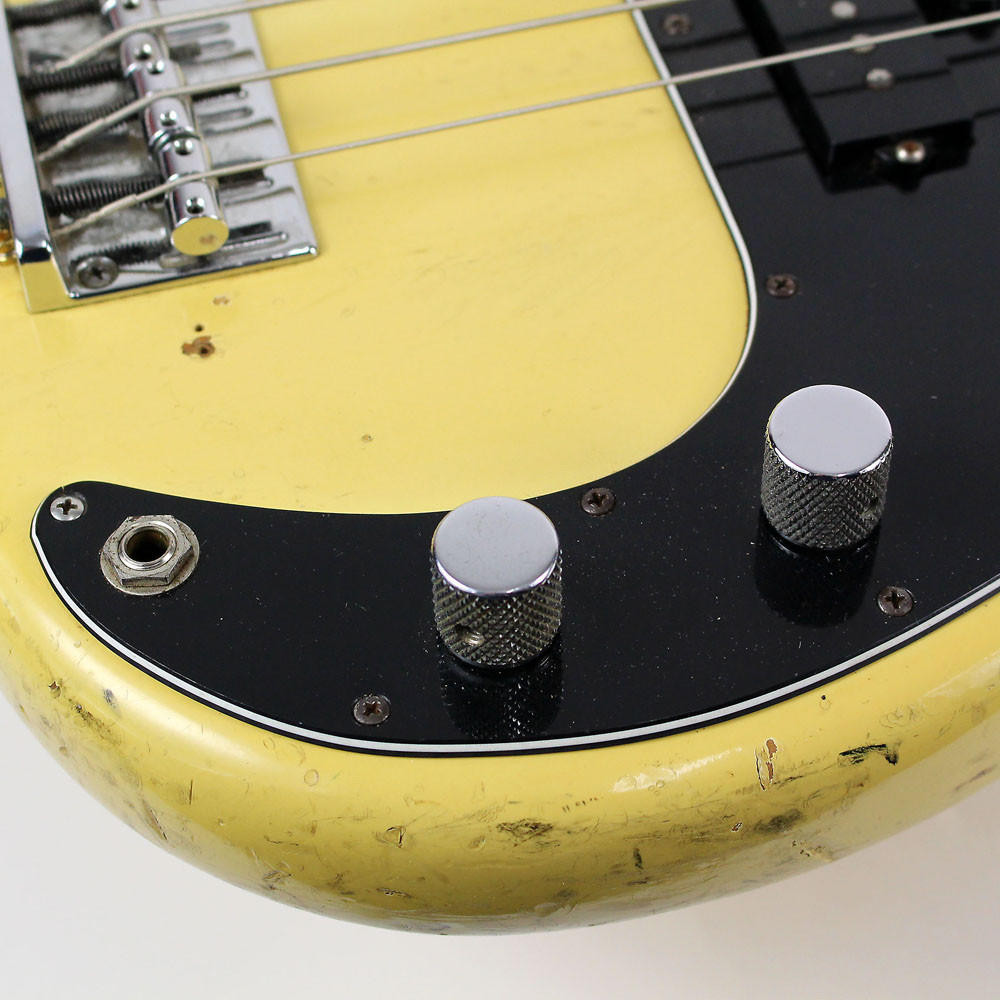 Vintage 1977 Fender Precision Bass Olympic White Finish | Cream