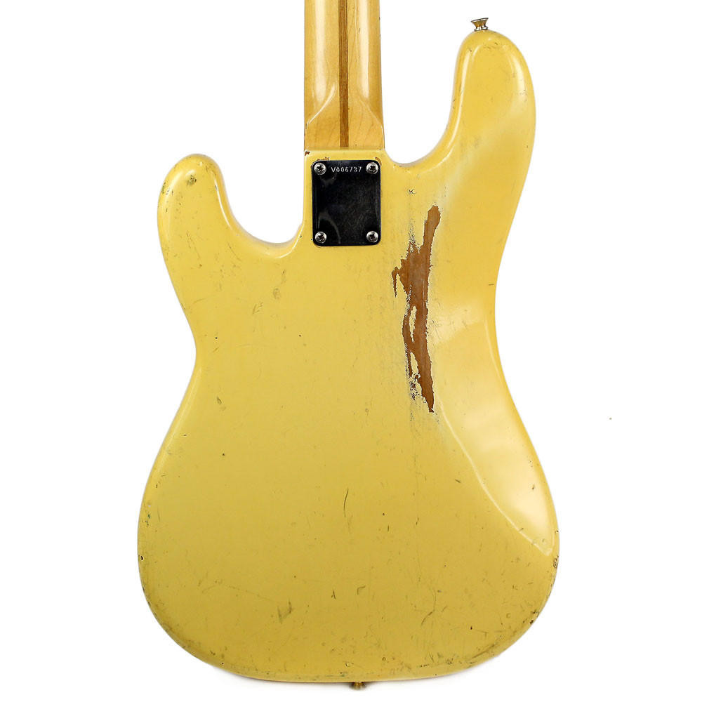 Vintage 1977 Fender Precision Bass Olympic White Finish | Cream