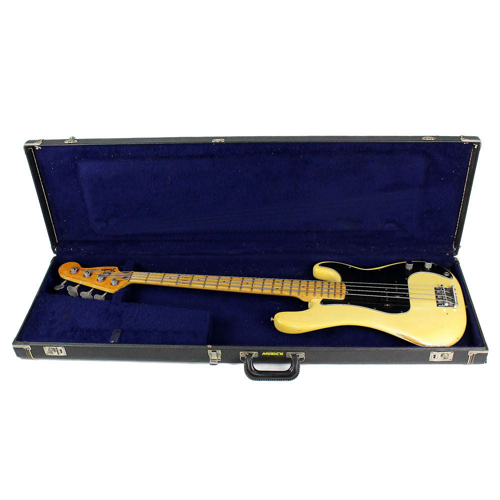Vintage 1977 Fender Precision Bass Olympic White Finish | Cream