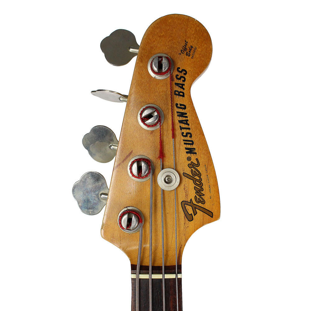 Vintage 1976 Fender Mustang Bass Refinished in Olympic White