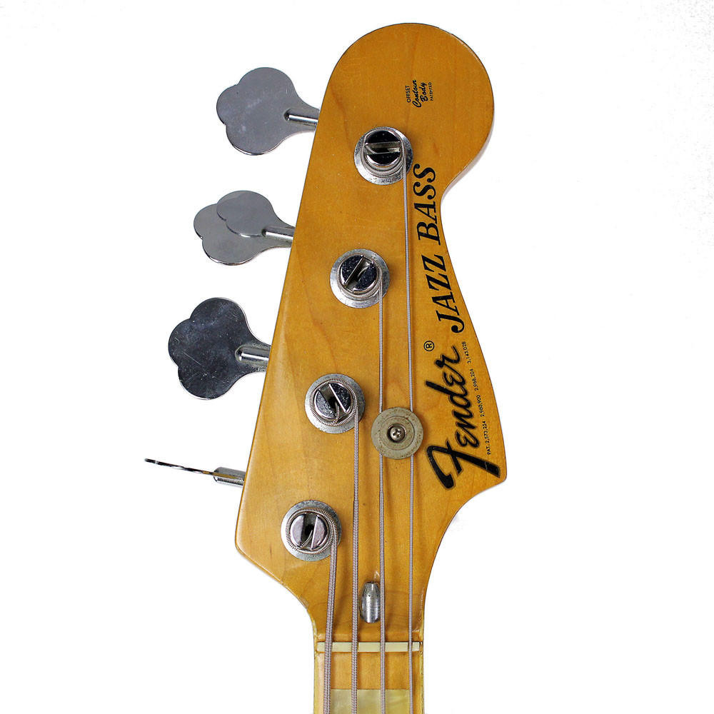 Vintage 1976 Fender Jazz Bass Refinished in Black | Cream City Music