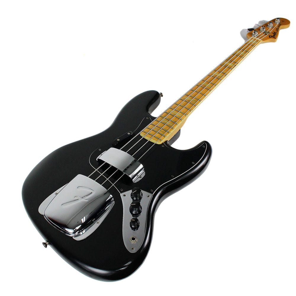 Vintage 1976 Fender Jazz Bass Refinished in Black | Cream City Music