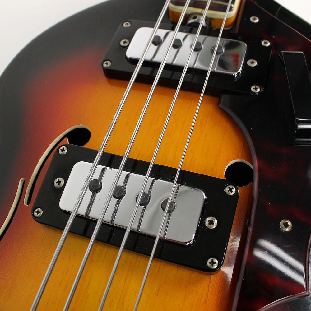 Vintage 1960's Vox Spyder IV Hollow Body Electric Bass Guitar