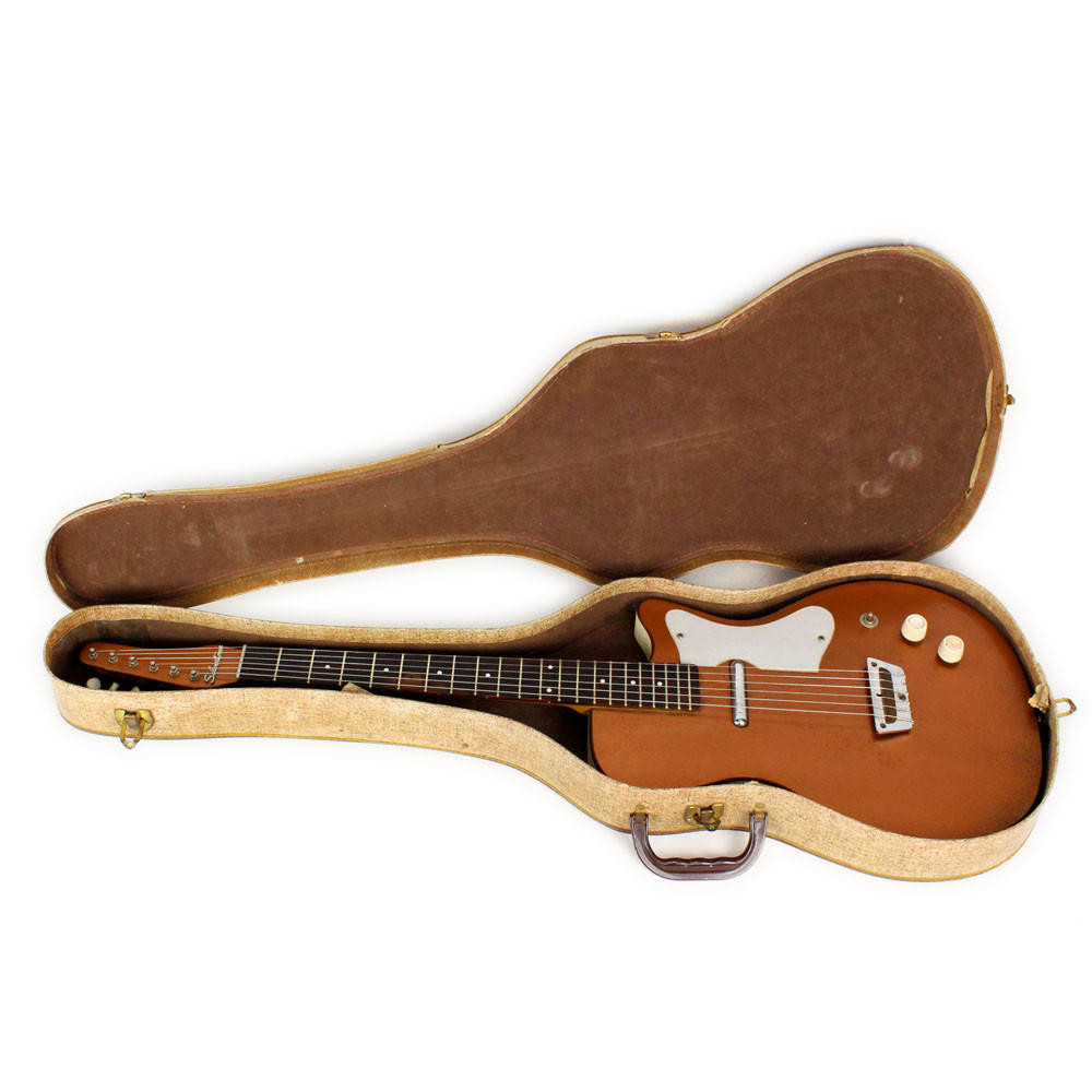 Vintage 1968 Silvertone Model U-1 Electric Guitar Copper | Cream