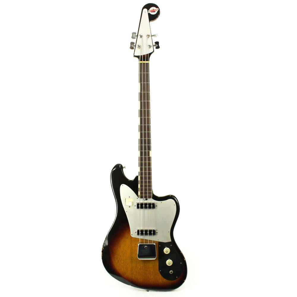 Vintage Teisco Del Rey EB-200 Electric Bass Guitar Sunburst