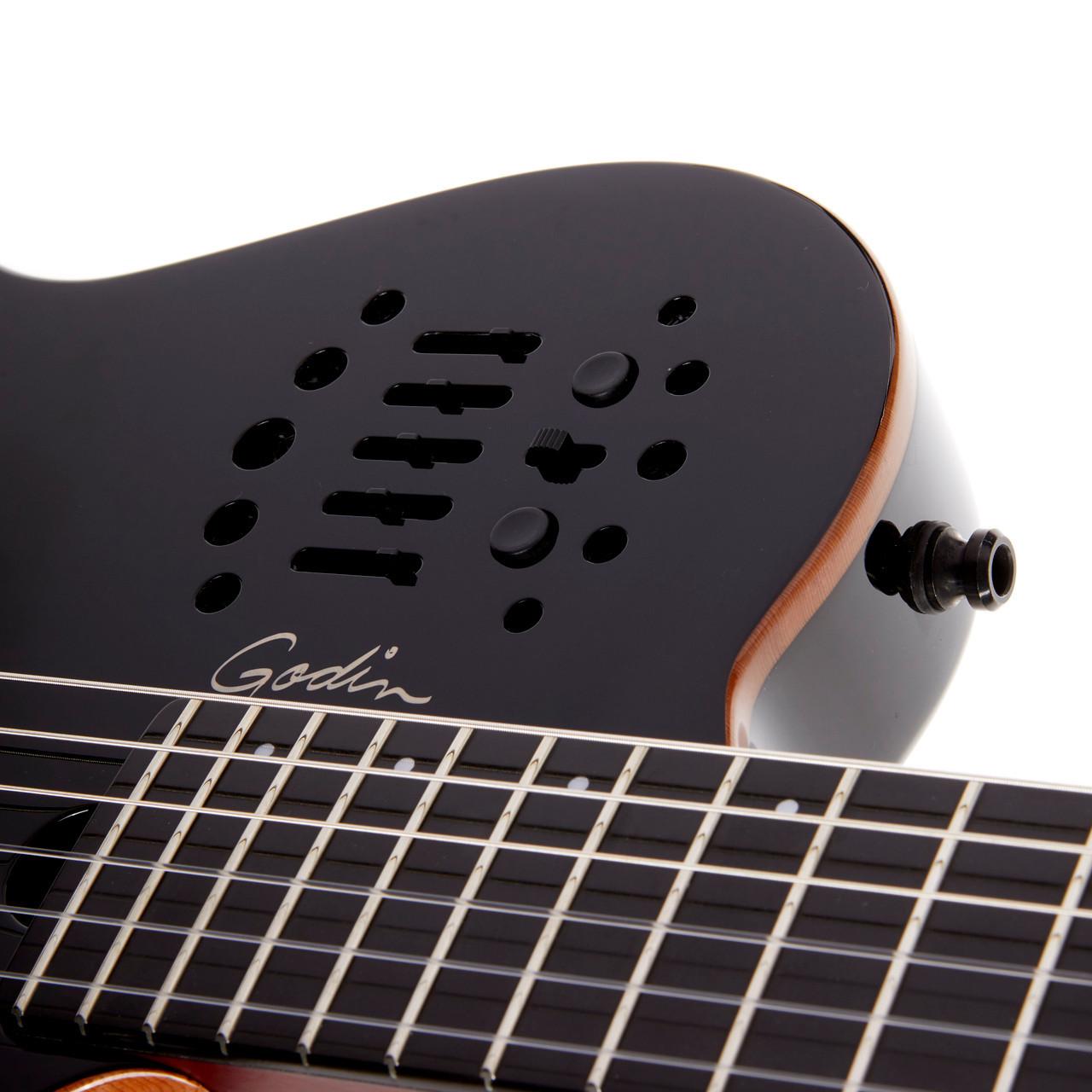 Godin ACS Slim Cedar Acoustic Electric Nylon B-Stock - Black Pearl