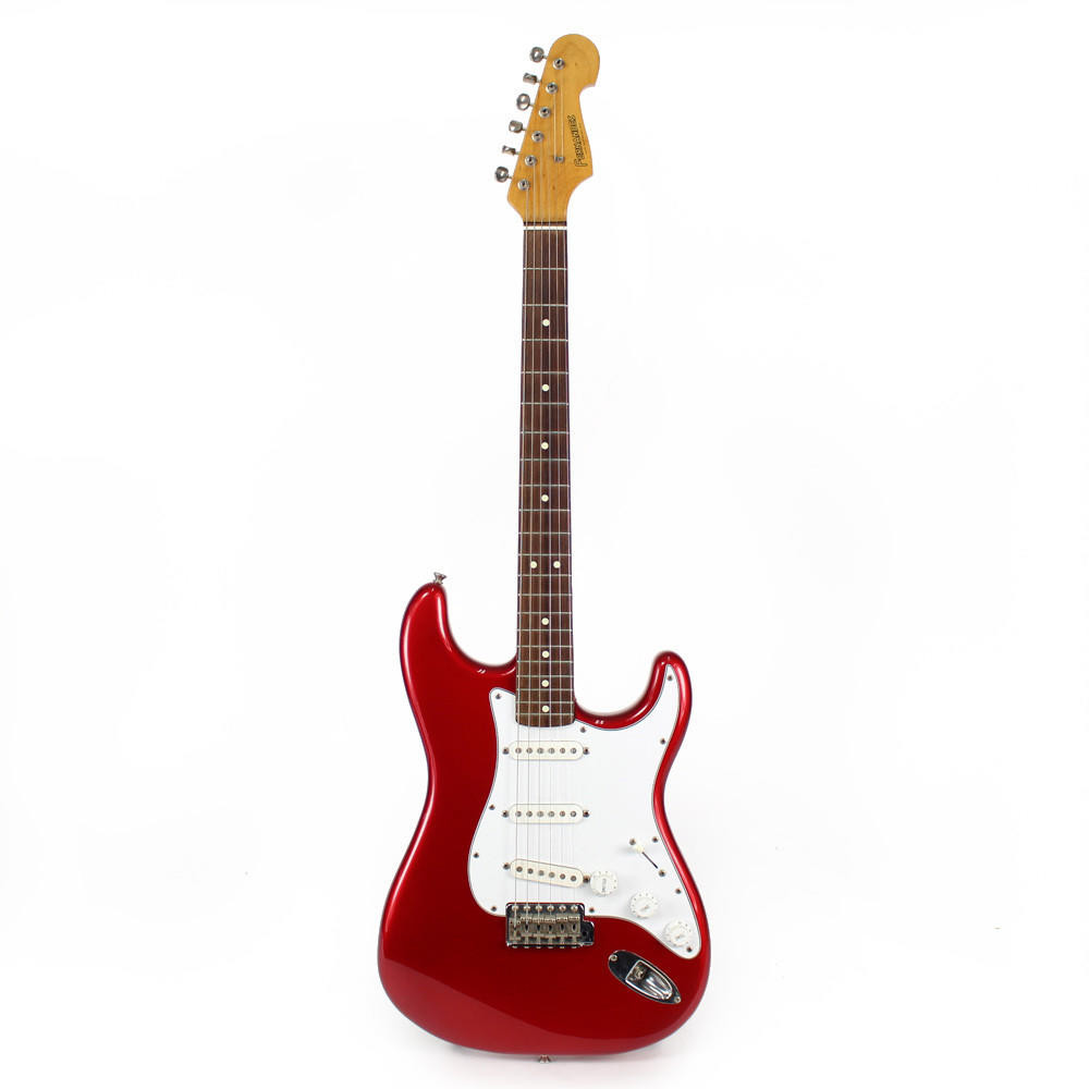 Used Fernandes Strat Copy Solid Body Electric Guitar in Red