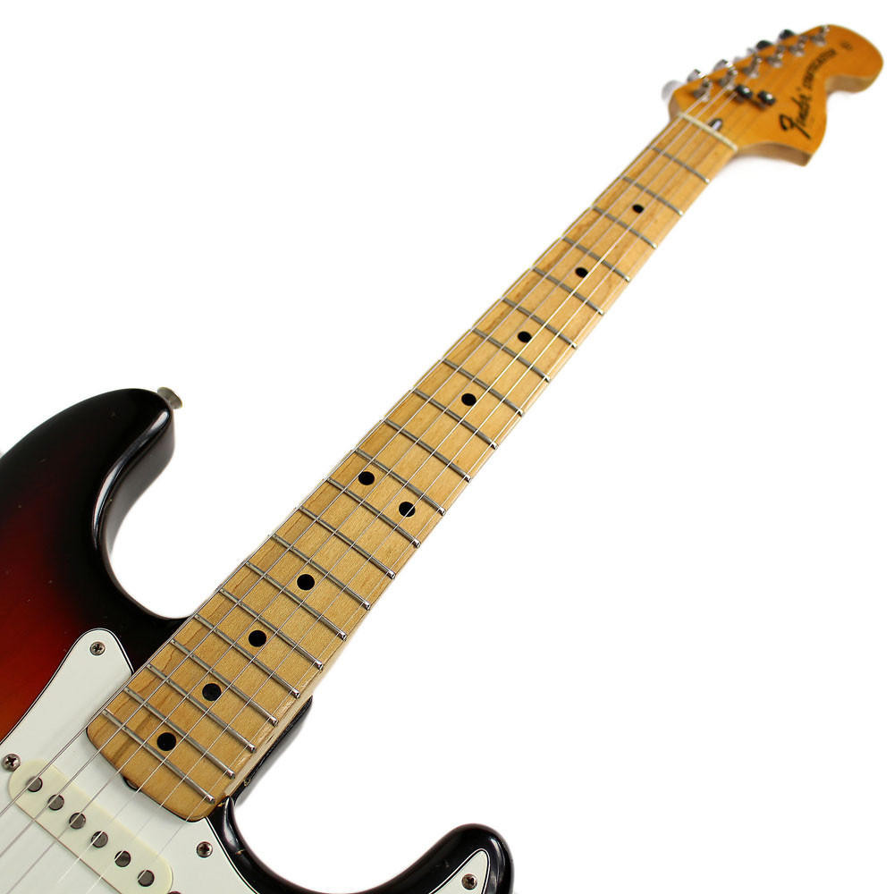 Vintage 1975 Fender Stratocaster Electric Guitar Sunburst | Cream