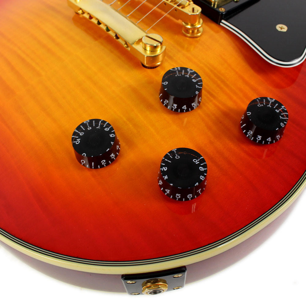 2005 Epiphone Les Paul Custom Electric Guitar Flame Top Sunburst