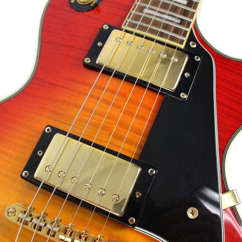 2005 Epiphone Les Paul Custom Electric Guitar Flame Top Sunburst