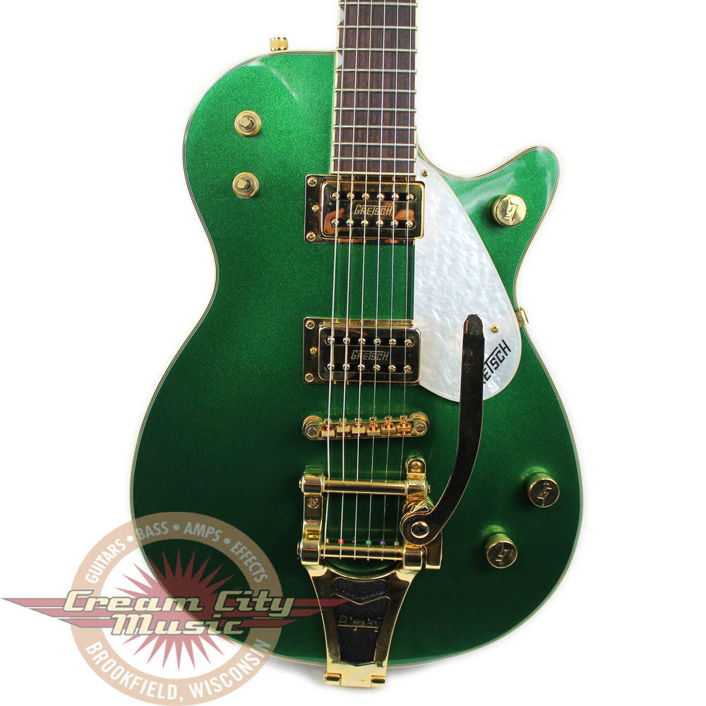 Used 1990s Gretsch MIJ Elliot Easton Electric Guitar Green Sparkle