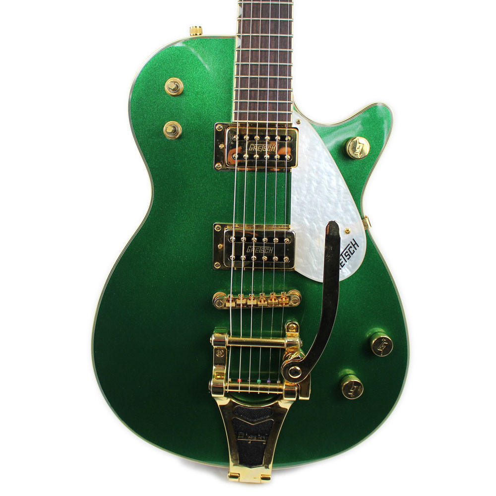 Used 1990s Gretsch MIJ Elliot Easton Electric Guitar Green Sparkle