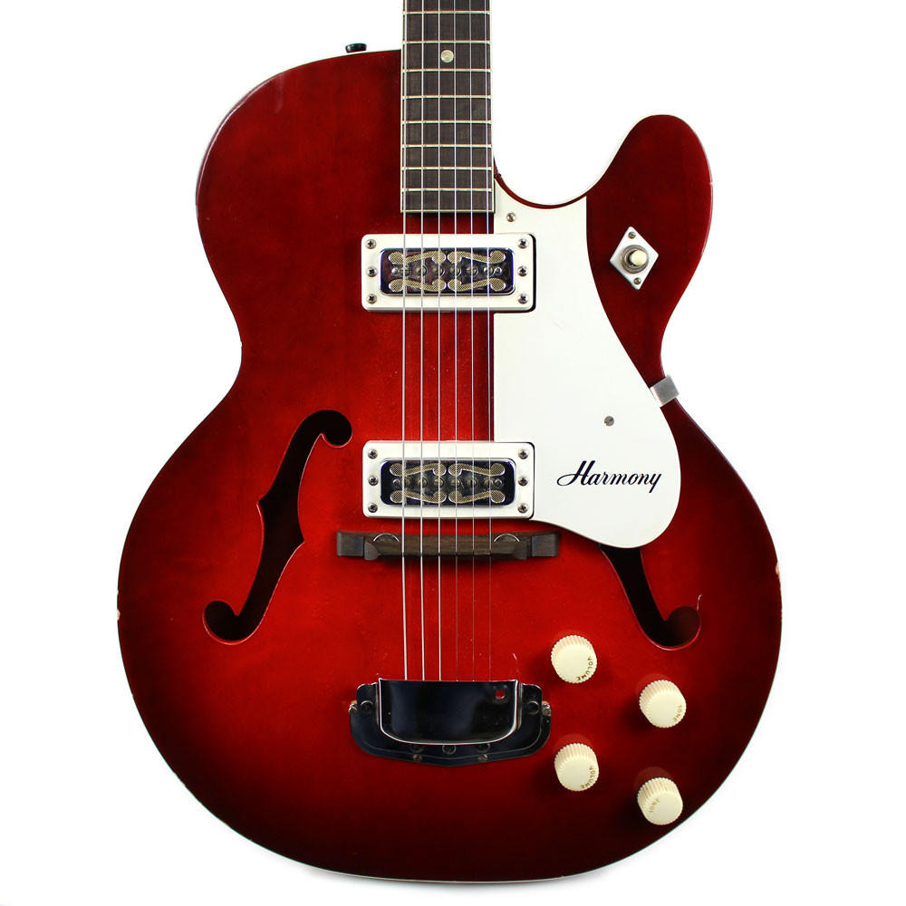 Vintage 1966 Harmony Rocket H-56 Hollow Body Electric Guitar