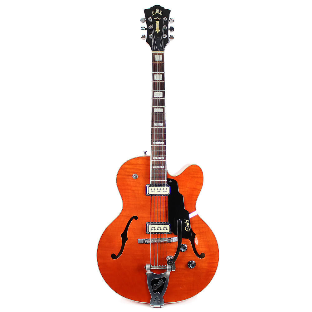 1999 Guild X-160 Rockabilly Hollow Body Electric Guitar Orange