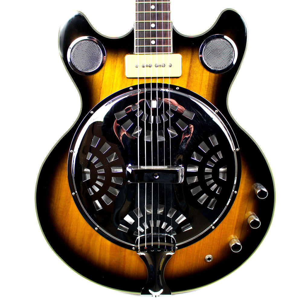 Used Eastwood Delta 6 Electric Reso-lectric Guitar Sunburst