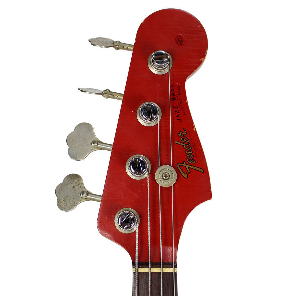 Vintage 1965 Fender Jazz Bass Rare Custom Color Dakota Red | Cream