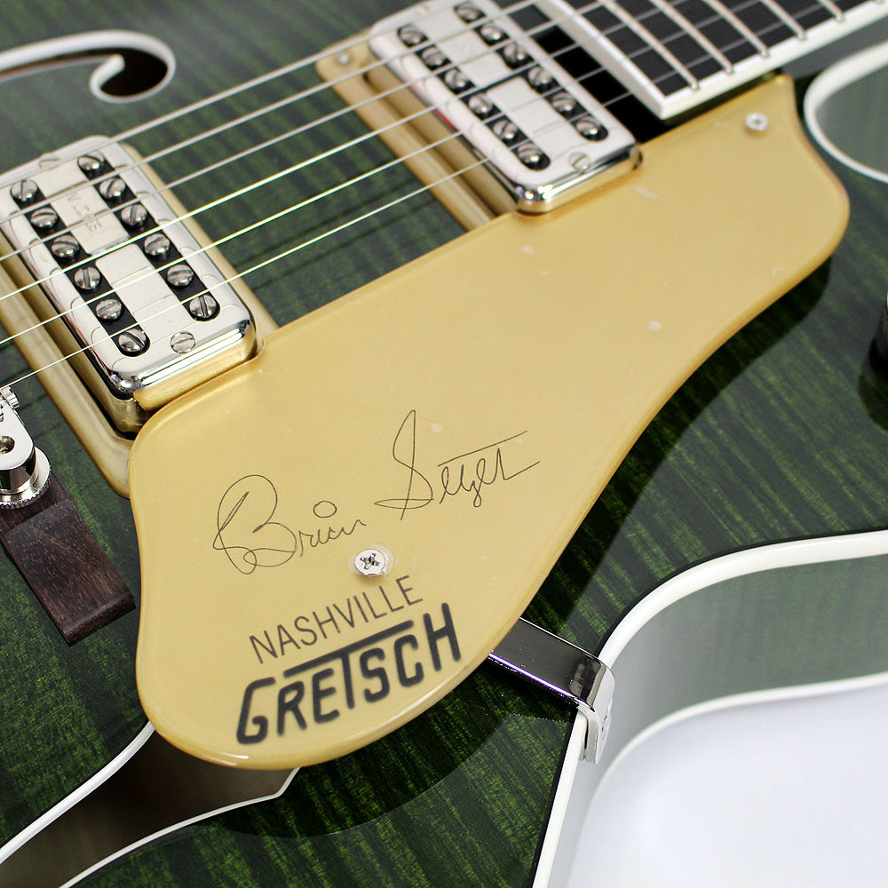 Gretsch G6120SSUGR Pro Brian Setzer Nashville Green Tiger Flame