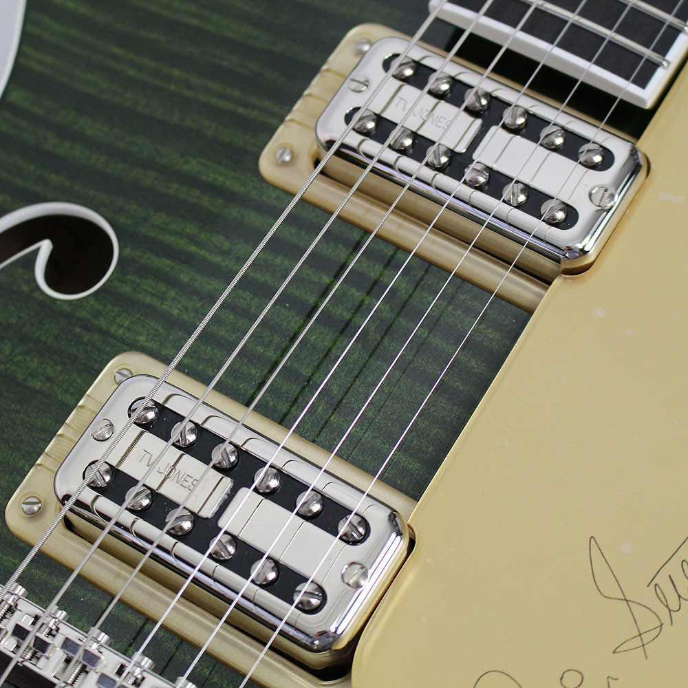 Gretsch G6120SSUGR Pro Brian Setzer Nashville Green Tiger Flame