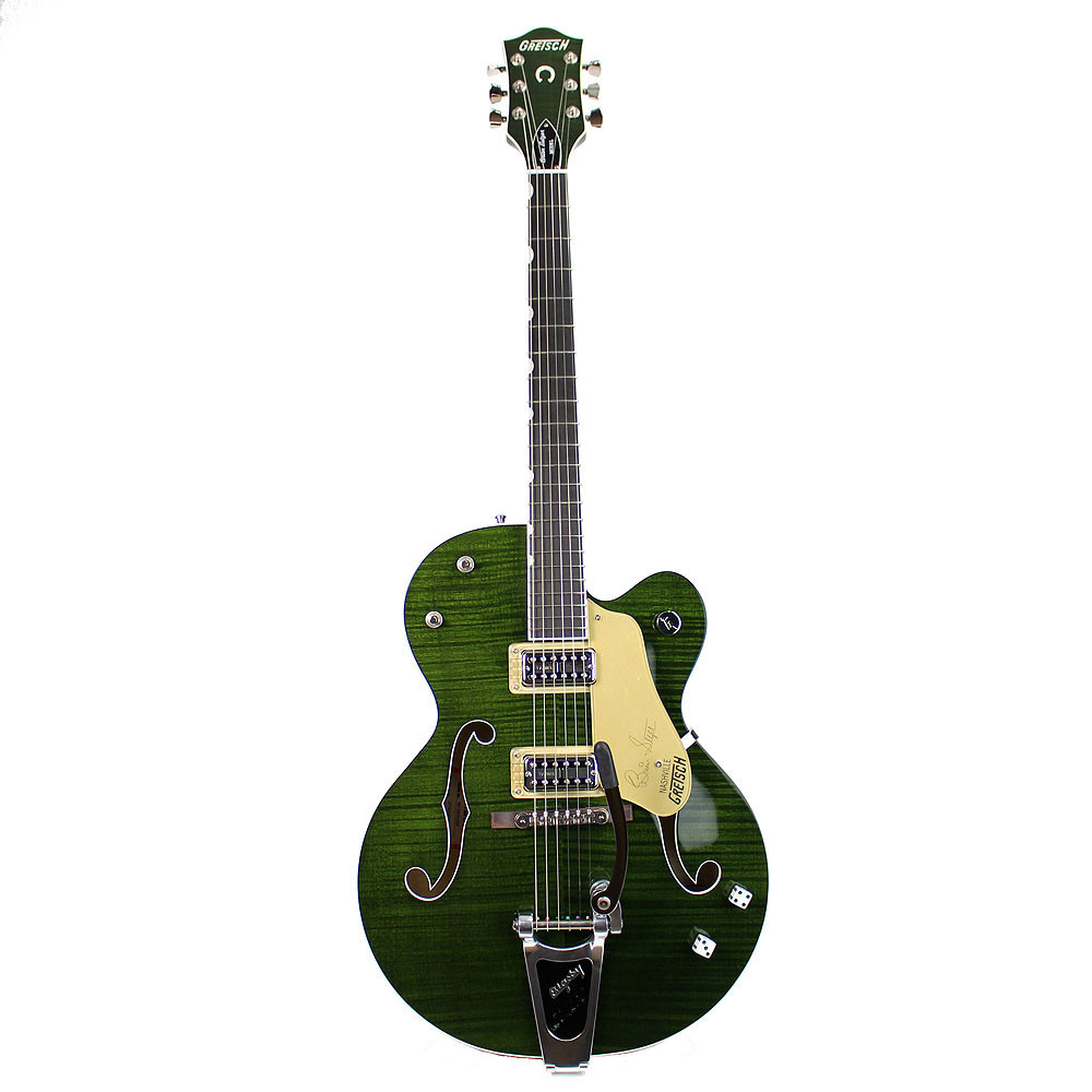 Gretsch G6120SSUGR Pro Brian Setzer Nashville Green Tiger Flame