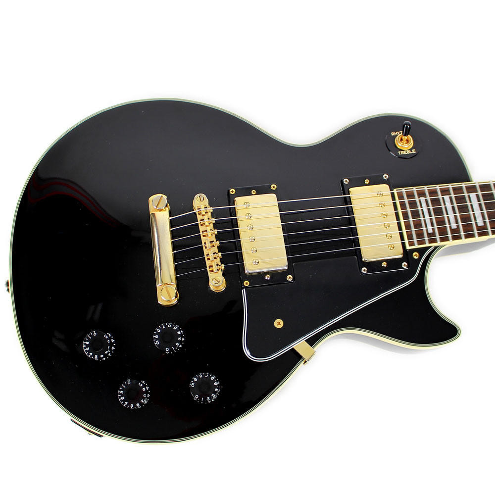 2004 Epiphone Les Paul Custom Electric Guitar Ebony | Cream City Music