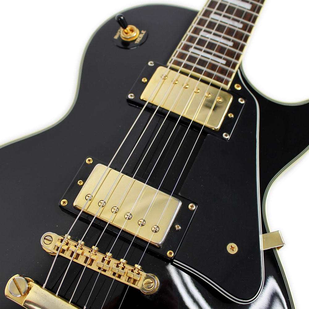 2004 Epiphone Les Paul Custom Electric Guitar Ebony | Cream City Music