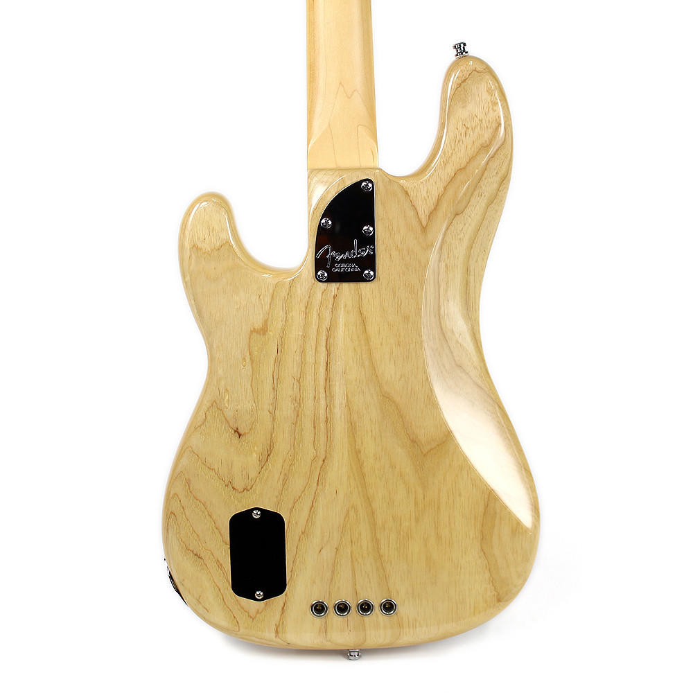 2011 Fender American Deluxe Precision Bass Natural Finish | Cream