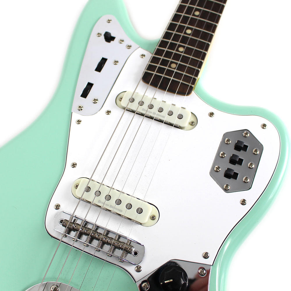 2013 Squier Vintage Modified Jaguar Electric Guitar Seafom Green