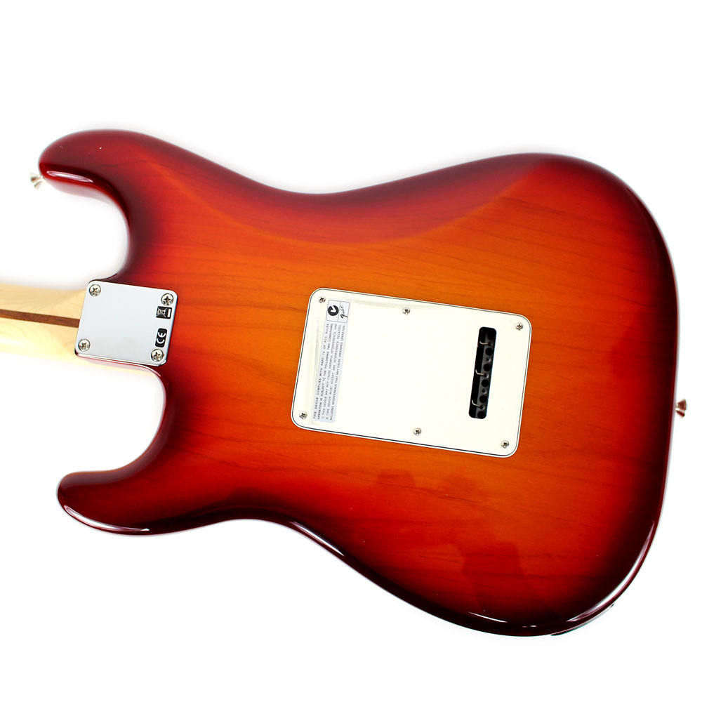2013 Fender MIM Stratocaster Plus Top HSS Electric Guitar Cherry