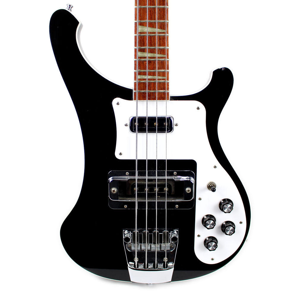 1999 Rickenbacker 4003 Jetglo Electric Bass Guitar Black | Cream