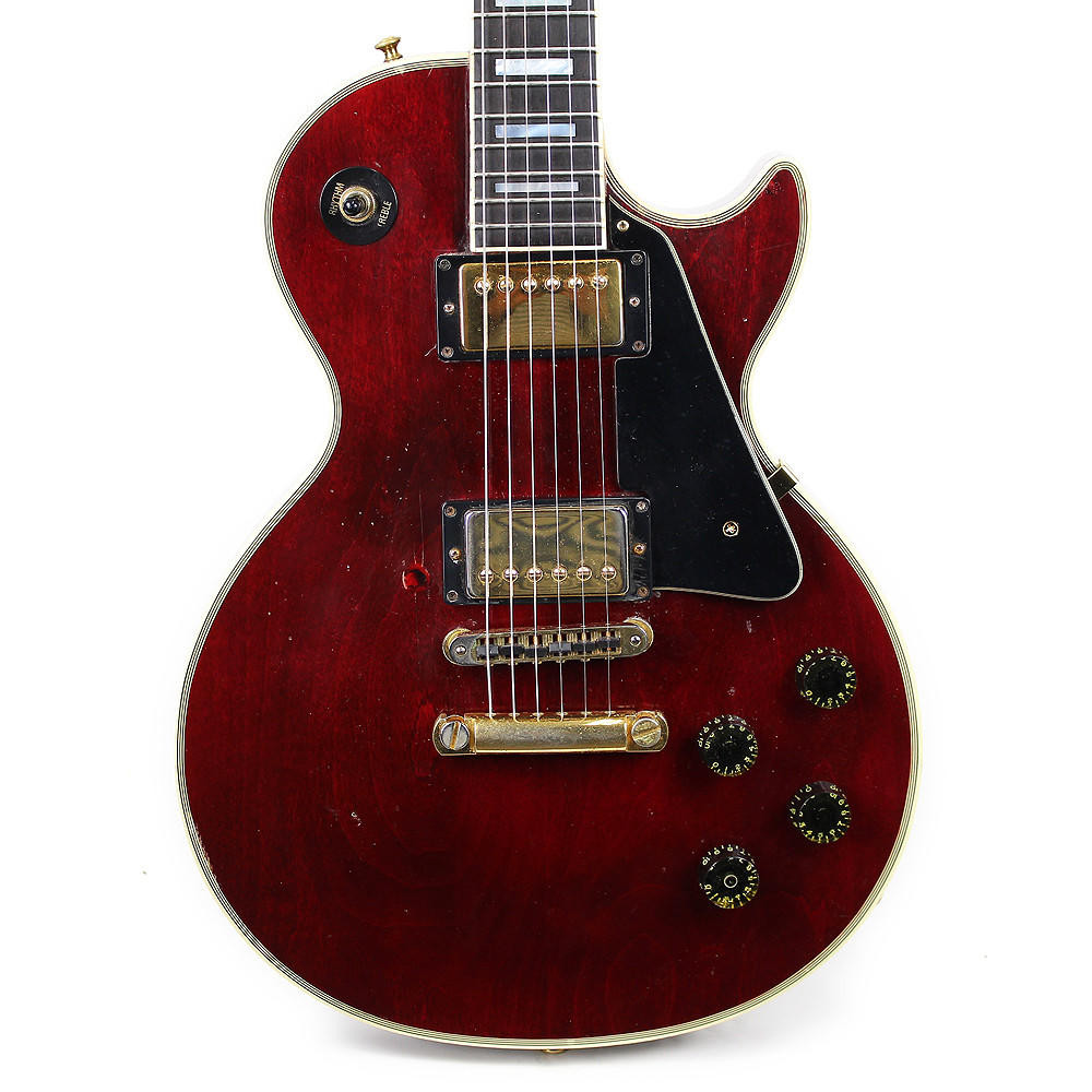 2001 Gibson Les Paul Custom Electric Guitar Wine Red | Cream City