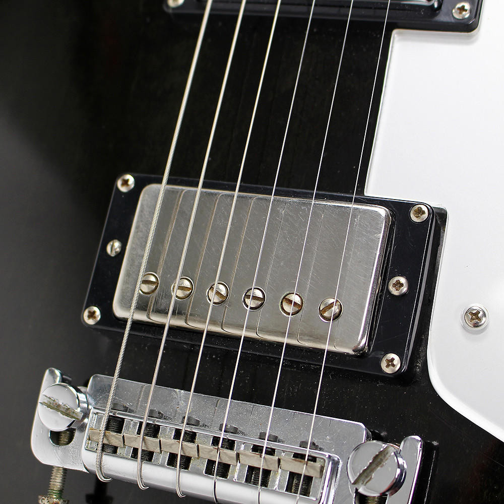Vintage 1979 Gretsch Super Axe Electric Guitar Ebony Stain | Cream