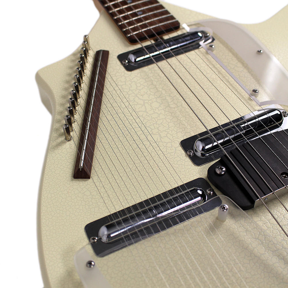 1999 USA Jerry Jones Master Electric Sitar Rare White Gator Finish