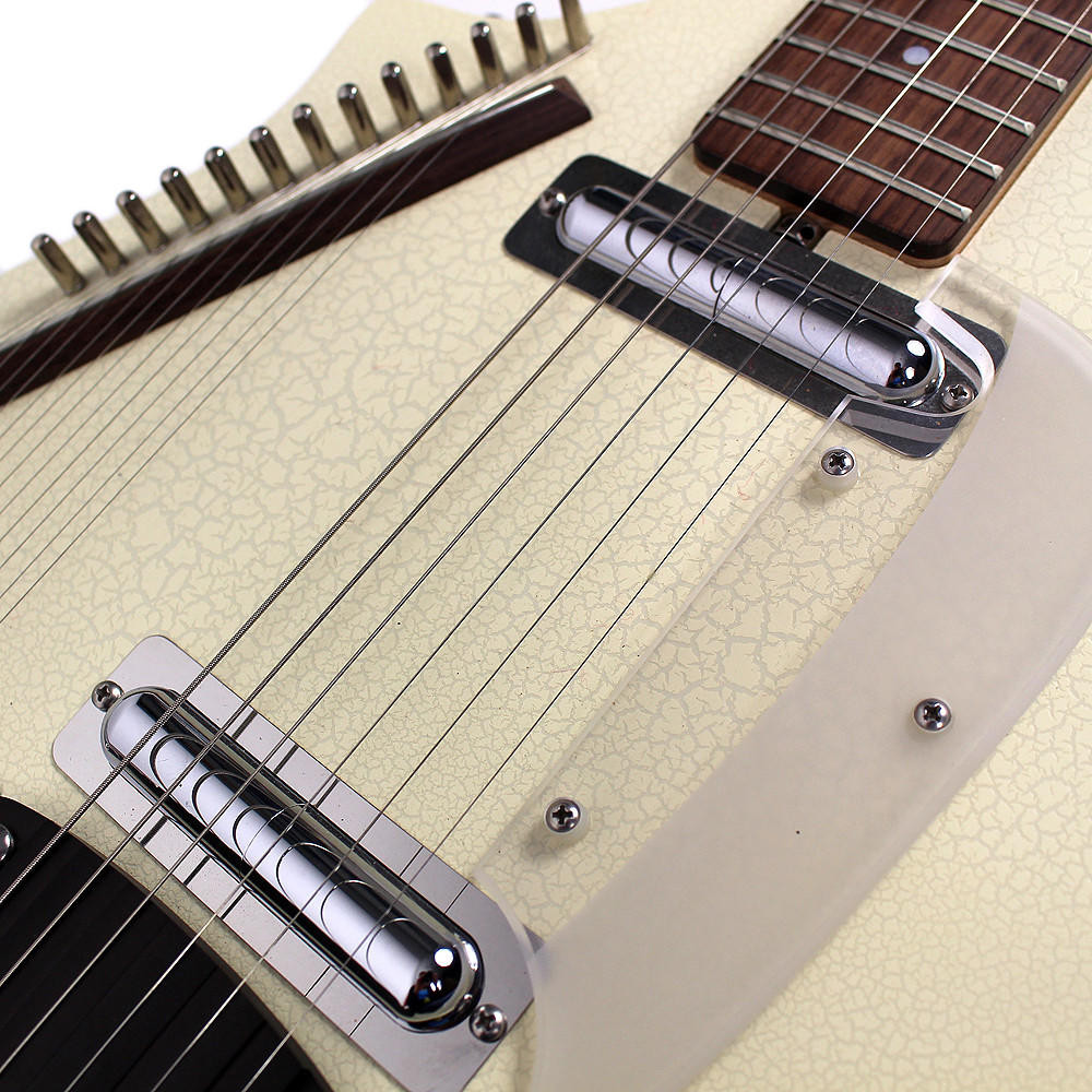 1999 USA Jerry Jones Master Electric Sitar Rare White Gator Finish