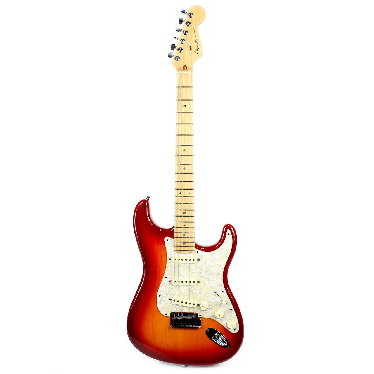 2005 USA Made Fender Deluxe Stratocaster Electric Guitar Cherry