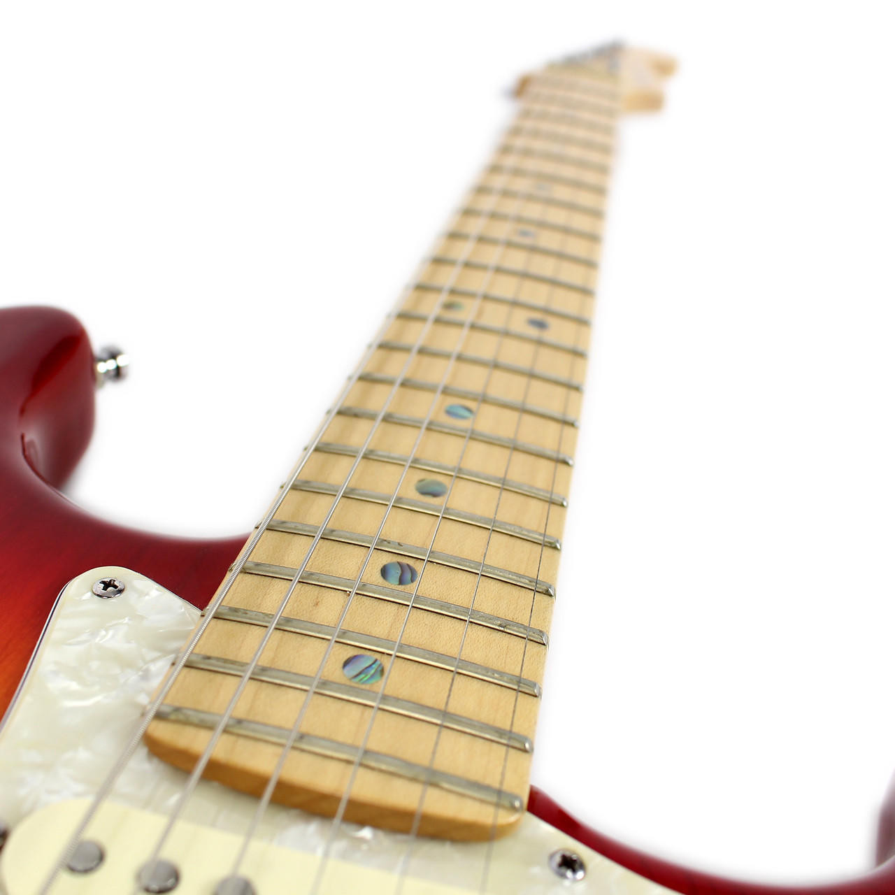2005 USA Made Fender Deluxe Stratocaster Electric Guitar Cherry