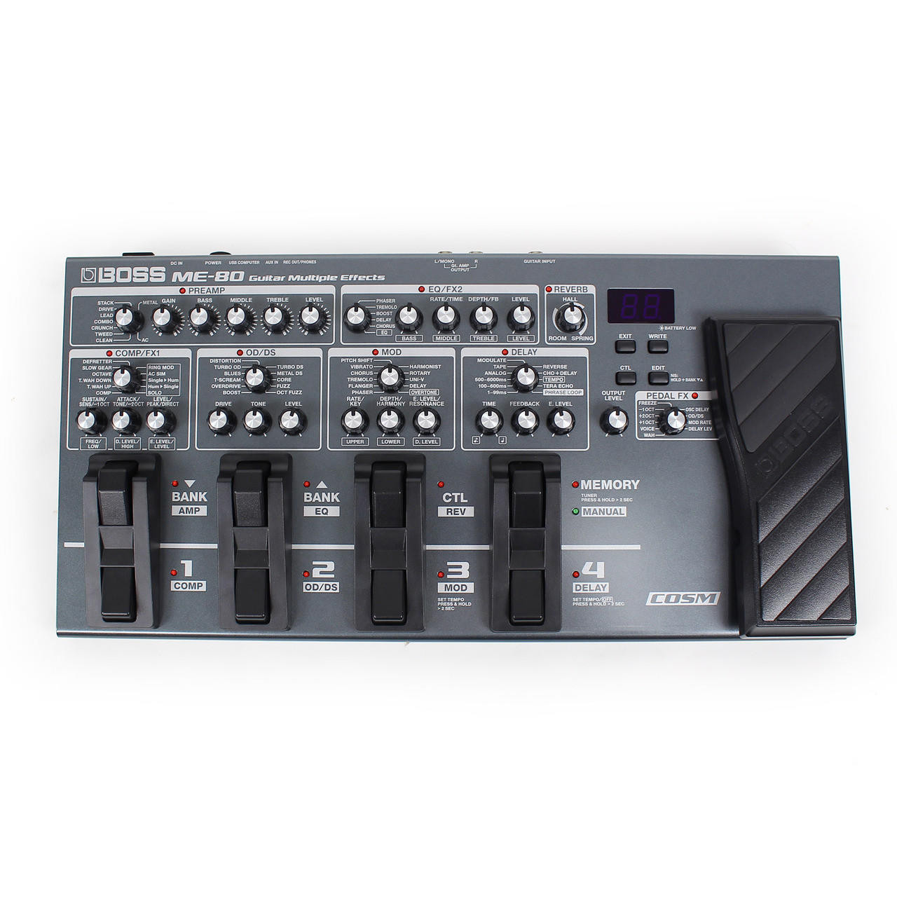 BOSS ME-80 ギターエフェクター Boss ME-80 Guitar Multi-Effects Pedal with Looper | Cream City Music