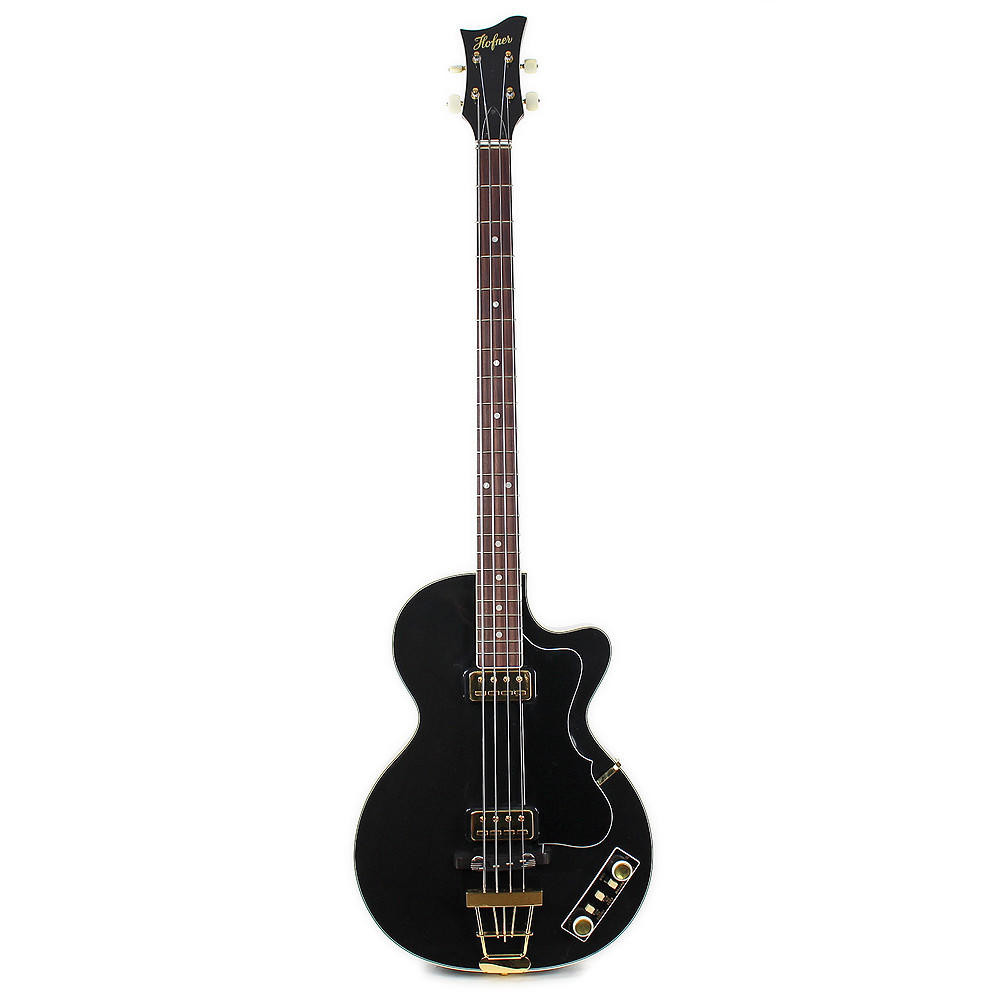 2005 Hofner 500/2 Club Bass Made In Germany Black Finish | Cream
