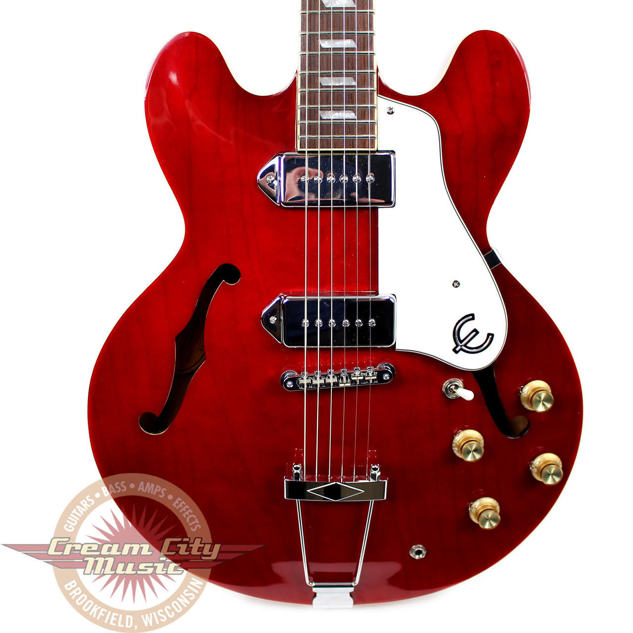 Used Epiphone Casino Electric Guitar Cherry | Cream City Music