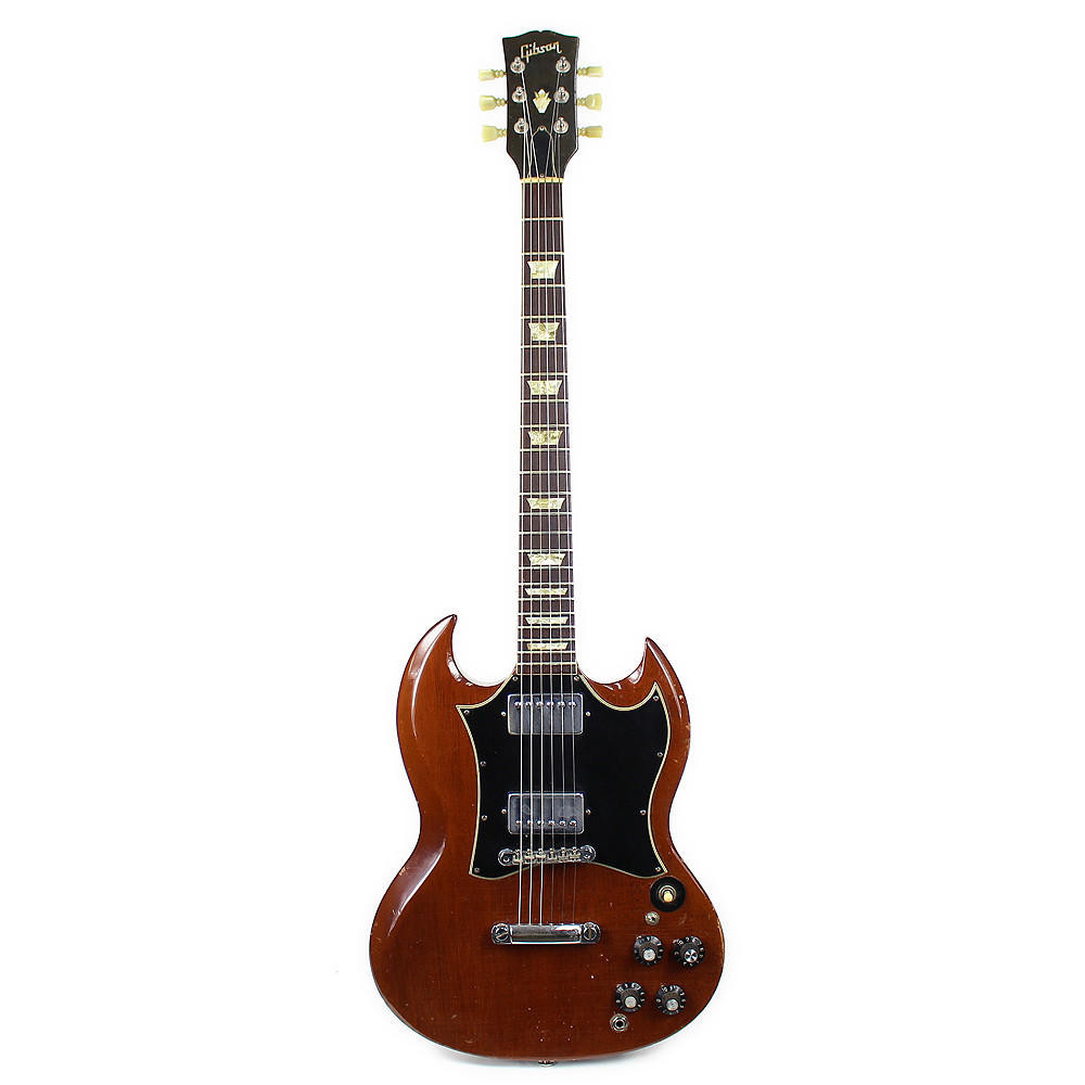 Gibson SG エレキギター ブラウン Vintage 1969 Gibson SG Standard Electric Guitar Walnut | Cream
