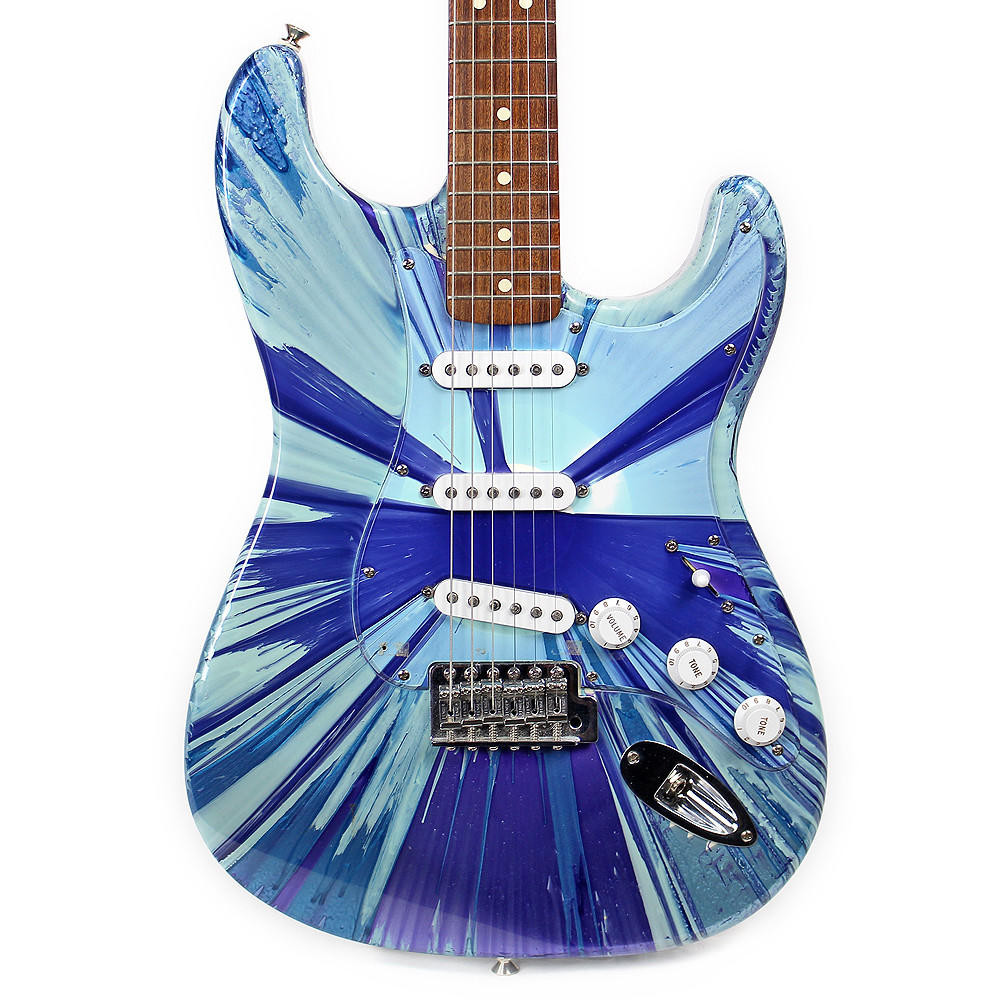 2003 Fender MIM Stratocaster Electric Guitar Splattercaster