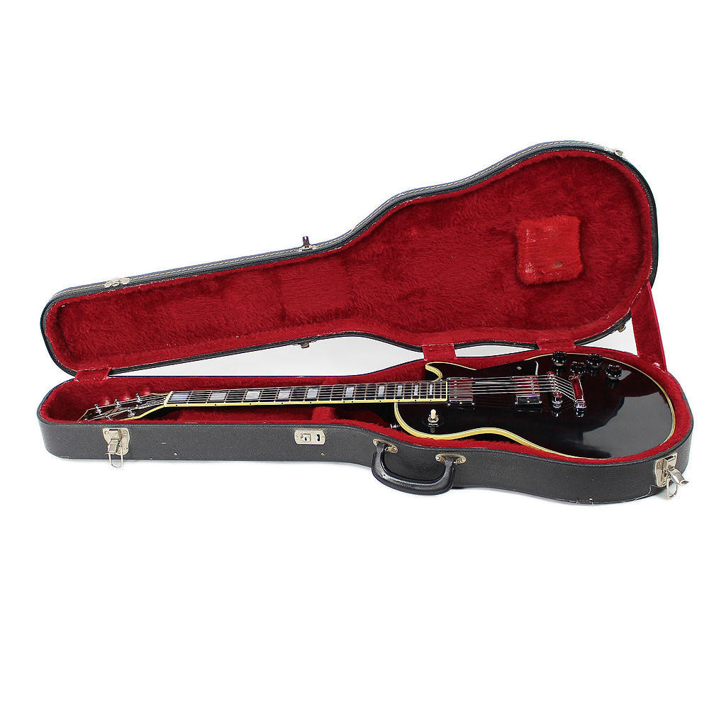 Vintage 1977 Gibson Les Paul Custom Black Beauty Electric Guitar