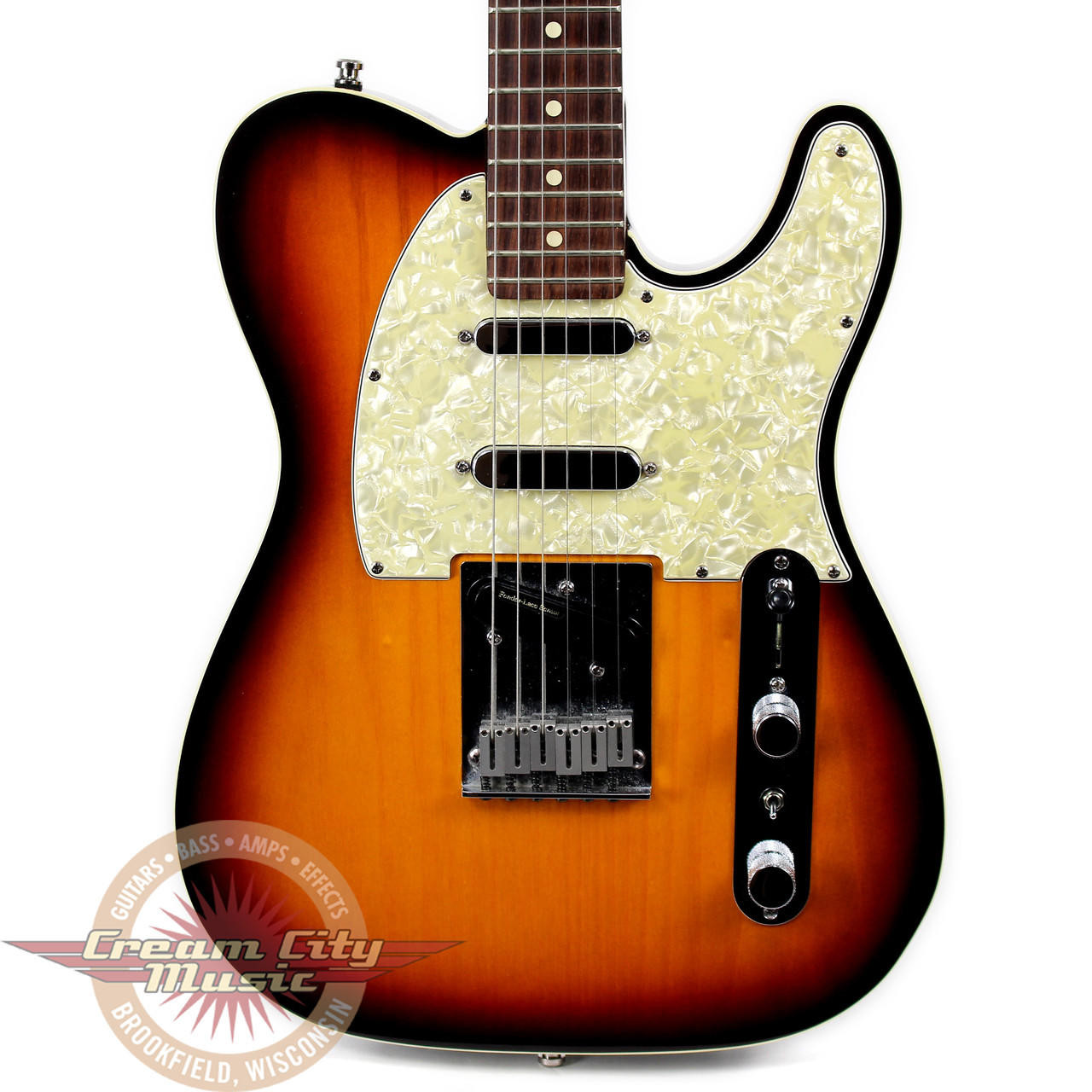 1996 Fender Telecaster Plus Electric Guitar Sunburst | Cream City